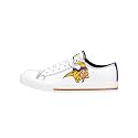 FOCO NFL Womens NFL Ladies Fashion Team Big Logo Low Top White Canvas Sneakers Shoes