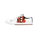 FOCO NFL Womens NFL Ladies Fashion Team Big Logo Low Top White Canvas Sneakers Shoes