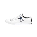 FOCO NFL Womens NFL Ladies Fashion Team Big Logo Low Top White Canvas Sneakers Shoes