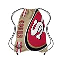 FOCO San Francisco 49ers NFL Alternate Color Big Logo Drawstring Backpack - Gold