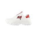 FOCO Womens NFL Team Glitter Big Logo Vintage White Chunky Sneakers