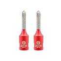 FOCSTOL Diamond Mortar Raking Bit - 2pcs Mortar Router Bit with Carbide Tipped for Mortar Removal and Tuck Pointing Masonry Stone Brick Removal 5/16''x1-5/8''(8x42mm)