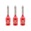 FOCSTOL Diamond Mortar Raking Bit - 3pcs Mortar Router Bit with Carbide Tipped for Mortar Removal and Tuck Pointing Masonry Stone Brick Removal 5/16''x1-5/8''(8x42mm)