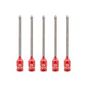 FOCSTOL Diamond Mortar Raking Bit - 5pcs Mortar Router Bit with Carbide Tipped for Mortar Removal and Tuck Pointing Masonry Stone Brick Removal 5/16''x4-3/4''(8x121mm)