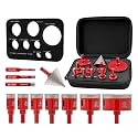 FOCSTOL Tile Hole Saw Kit 11PCS, 1/4"-2-1/2" Drill Bits with Triangle Shank