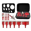 FOCSTOL Tile Hole Saw Kit 11PCS, 1/4"-2-1/2" Drill Bits with Triangle Shank