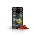 Focus Supplement (Made in Italy) | Premium Blend with L-Theanine, Lion's Mane & B Vitamins, Saffron and Vitamin D | Focus & Cognitive Support for Men & Women