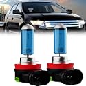Fog Light Bulbs Compatible with Ford Edge 2007-2010, H11 Fog Lights Halogen Light Bulb, Super Bright 6000K White, Plug and Play, Pack of 2