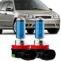 Fog Light Bulbs Compatible with Ford Focus 2005, H11 Fog Lights Halogen Light Bulb, Super Bright 6000K White, Plug and Play, Pack of 2