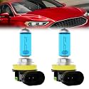 Fog Light Bulbs Fit For Ford Fusion 2006-2018, H11 Fog Lights Halogen Bulb, 6000K White Light, Plug and Play, Pack of 2