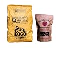 FOGO Premium Hardwood Lump Charcoal, Natural Large Sized Lump Charcoal, 17.6 Pound Bag and FOGO Barrel Proof Bourbon Barrel Blocks, 2 Pound Resealable Bag, Bundle