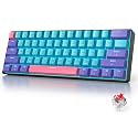 Fogruaden 60 Percent Wireless Gaming Keyboard, Wired/Bluetooth Mechanical Keyboard 60%, RGB Backlit, Hot-Swappable Red Switch