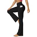 FOHOFO Yoga Pants Women, Flare Leggings for Women with Pockets Crossover High Waisted Bootcut Yoga Pants