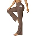FOHOFO Yoga Pants Women, Flare Leggings for Women with Pockets Crossover High Waisted Bootcut Yoga Pants