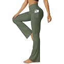 FOHOFO Yoga Pants Women, Flare Leggings for Women with Pockets Crossover High Waisted Bootcut Yoga Pants