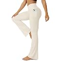 FOHOFO Yoga Pants Women, Flare Leggings for Women with Pockets Crossover High Waisted Bootcut Yoga Pants