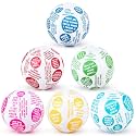 Foilswirl 6 Pcs 24 Inch Coping Skills Balls, Therapy Activity Ball Set