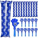 Foilswirl 72 Pcs Paw Print Blue Spirit Noisemakers Set School Spirit Items