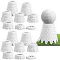 Foilswirl Golf Simulator Tees, 16 PCS 8 Fixed Heights Golf Mat Tees