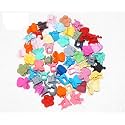 FOK 5 Pairs Plastic Multi Color &amp; Fancy Hair Clutchers For Babies &amp; Kids (Random Design)