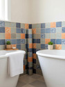 FOKRIM 300 cm floral mosaic 45x300 Self
