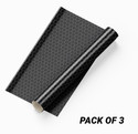 FOKRIM 300 cm x 45 cm Waterproof Decorative Vinyl Wallpaper (Black, Pack of 3)