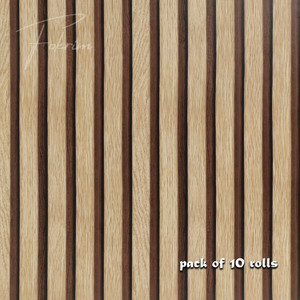 fokrim 300 cm x 45 cm waterproof decorative vinyl wallpaper brown pack of 10
