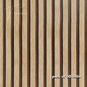 FOKRIM 300 cm x 45 cm Waterproof Decorative Vinyl Wallpaper (Brown, Pack of 10)