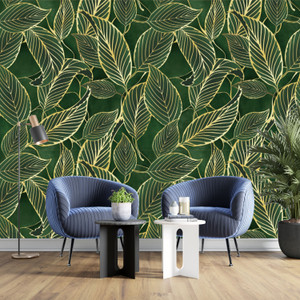 fokrim 200 cm x 60 cm waterproof decorative vinyl wallpaper green