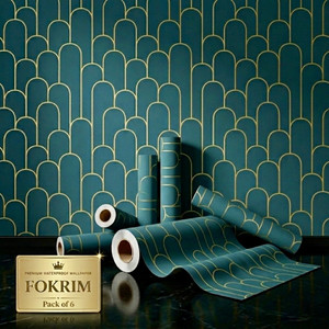fokrim 300 cm x 45 cm waterproof decorative vinyl wallpaper