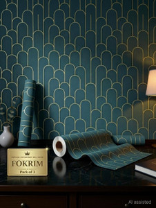 fokrim 300 cm x 45 cm waterproof decorative vinyl wallpaper