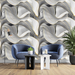 fokrim 200 cm x 60 cm waterproof decorative vinyl wallpaper grey