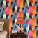 FOKRIM 200 cm x 45 cm Waterproof Decorative Vinyl Wallpaper (Multicolor)