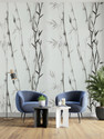 FOKRIM 300 cm x 45 cm Waterproof Floral & Botanical Vinyl Wallpaper