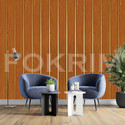 FOKRIM 100 cm x 45 cm Waterproof Decorative Vinyl Wallpaper (Brown)