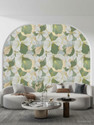 FOKRIM 300 cm x 45 cm Waterproof Floral & Botanical Vinyl Wallpaper