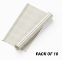 FOKRIM 300 cm x 45 cm Waterproof Decorative Vinyl Wallpaper (White, Pack of 10)