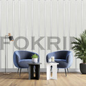 FOKRIM 1000 cm x 45 cm Waterproof Decorative Vinyl Wallpaper (Grey, Silver)