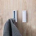 Foldable Coat Hooks 2 Pack,Heavy Duty Wall Hooks for Hanging Coats Towels Backpacks Bags White Towel Hooks for a Functional Home (White, 2)