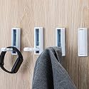 Foldable Coat Hooks 4 Pack,Heavy Duty Wall Hooks for Hanging Coats Towels Backpacks Bags White Towel Hooks for a Functional Home (White, 4)