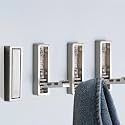 Foldable Coat Hooks 4 Pack,Heavy Duty Wall Hooks for Hanging Coats Towels Backpacks Bags Brushed Nickel Towel Hooks for a Functional Home (Brushed Nickel, 4)