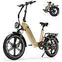 Foldable Electric Bike for Adults, 7-Speed 20"×4 Fat Tire Ebike with 1500W Peak, 28 MPH, 960Wh Removable Battery, Up to 100 Miles Range, Full Suspension Step-Thru E Bike, UL 2849 Certified