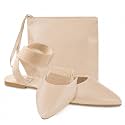 Foldable Flats for Women, Ankle Strap Purse Shoes for Wedding &amp; Travel