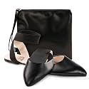 Foldable Flats for Women, Ankle Strap Purse Shoes for Wedding &amp; Travel