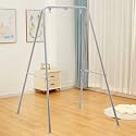 Foldable Hammock Stand, Portable Hammock Chair Stand, 300 lbs Capacity, Heavy Duty Folding Hammock Frame for Indoor or Outdoor, Easy to Assemble &amp; Store (Hammock Chair not Included) - Gray