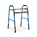 Foldable Lightweight Walker for Adults & Seniors | Height Adjustable Durable Walking Support for Men & Women | Portable Mobility Aid for Home Care Use | Mild Steel Frame