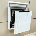 Foldable Metal Wall-Mounted Shoe Changing Stool with Soft Pad - Multifunctional Hidden Footstool Chair, Space-Saving Invisible Pull-Out Bench for Entryway and Home Use