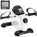 Foldable Mini Fitness Cycle Pedal Exerciser Bike Gym Machine with Digital Display Meter for Men Women Home Exercise Gym, LCD Monitor, Quiet Operation