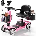 Foldable Mobility Scooters for Seniors,4 Wheel Lightweight 330LBS Capacity