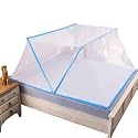 Foldable Mosquito Net | Size 5.9x6.2x2.6ft,Double Bed 5.9 feet Width machardani, Premium Soft,Single line fold, Quick Unfold and fold, No instalation Required, Light Weight, Adults Size